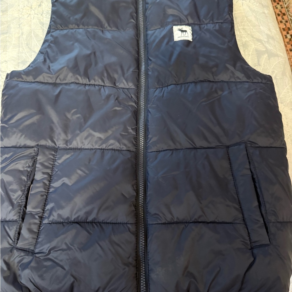 Abercrombie Kids Dark Blue Quilted Vest